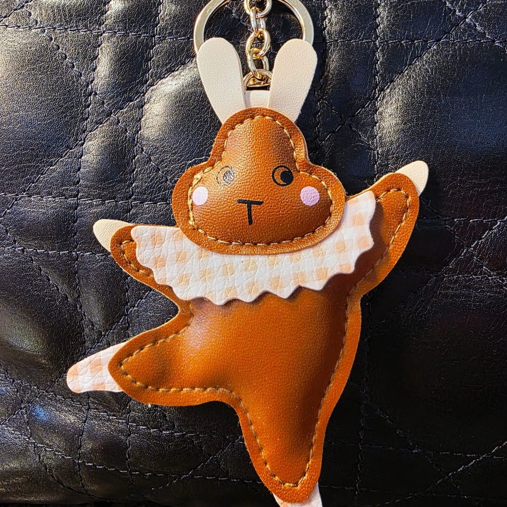 SALE!! Dancing Brown Bunny Handbag Charm